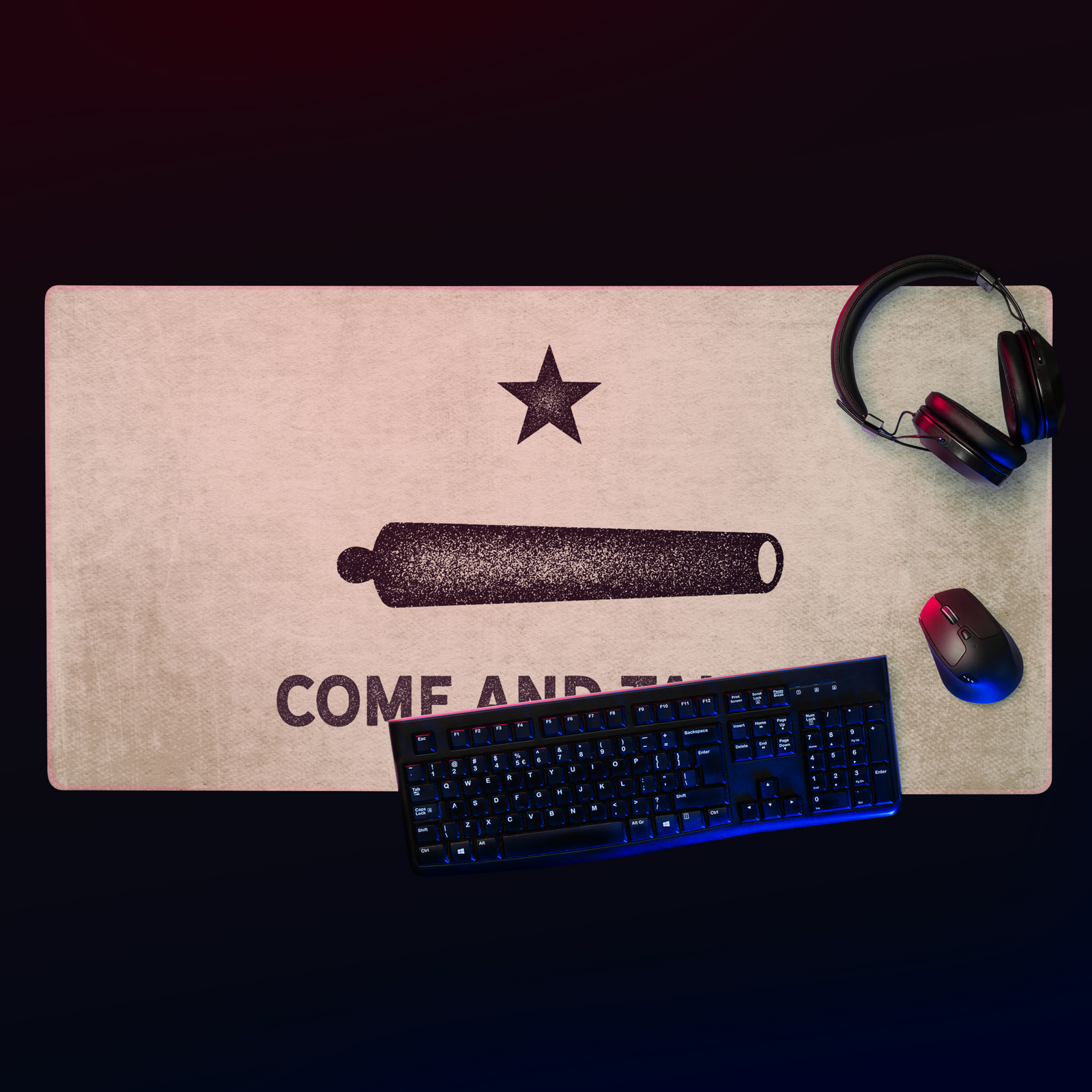 Gonzalez Come and Take It Gaming Desk Mat