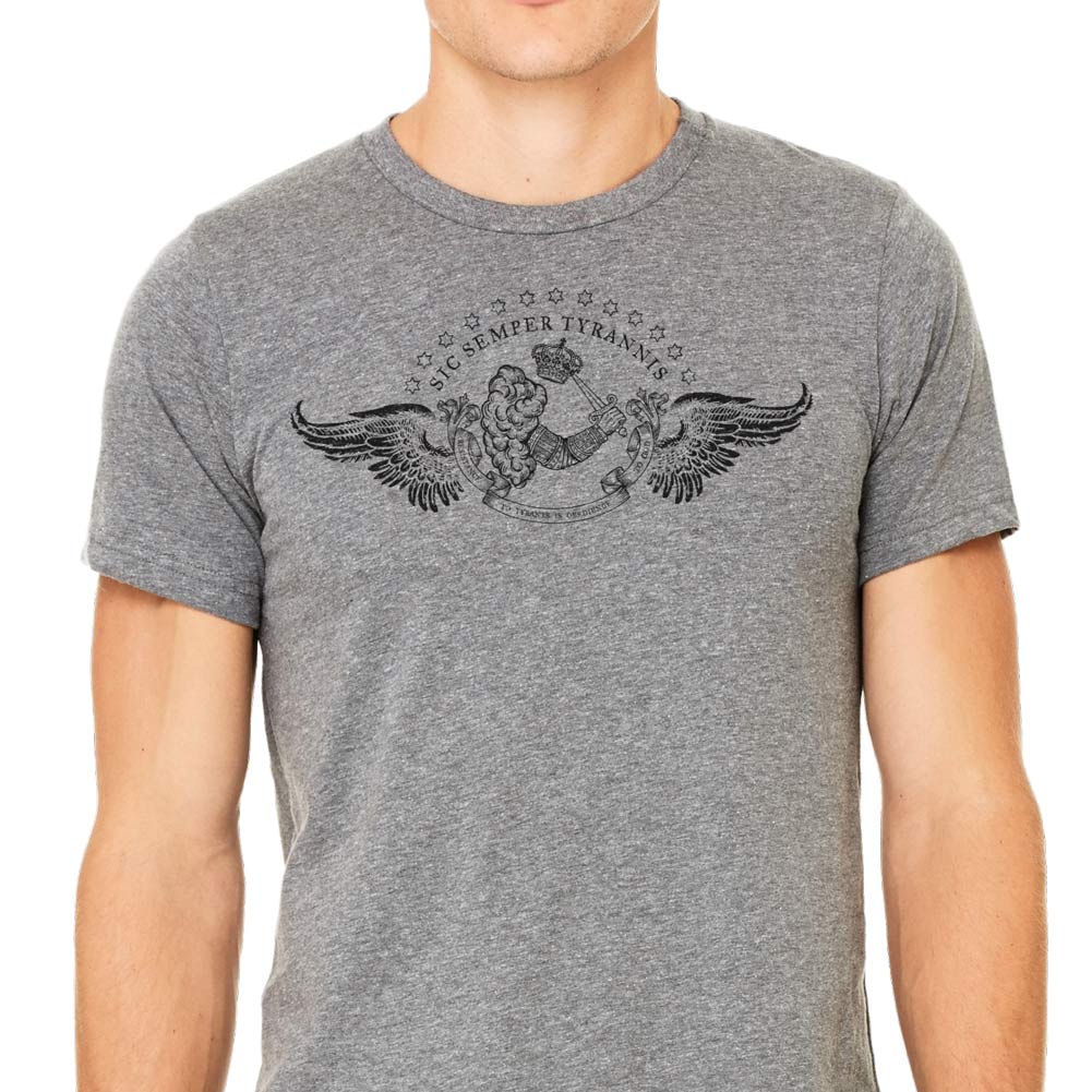 Resistance to Tyrants Gostelowe Battle Flag Men&#39;s Tee