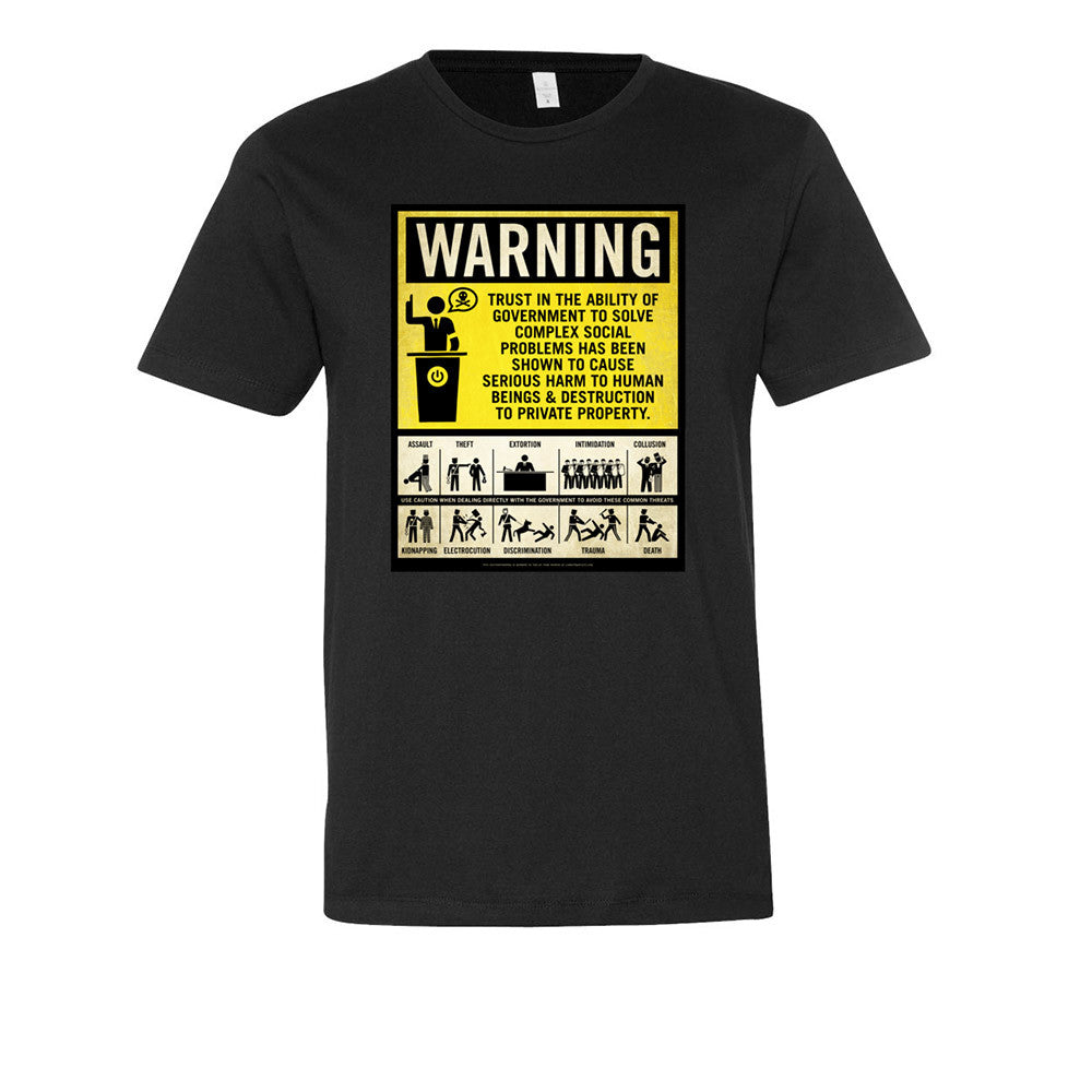 Government Warning Label Men&#39;s Graphic Tee