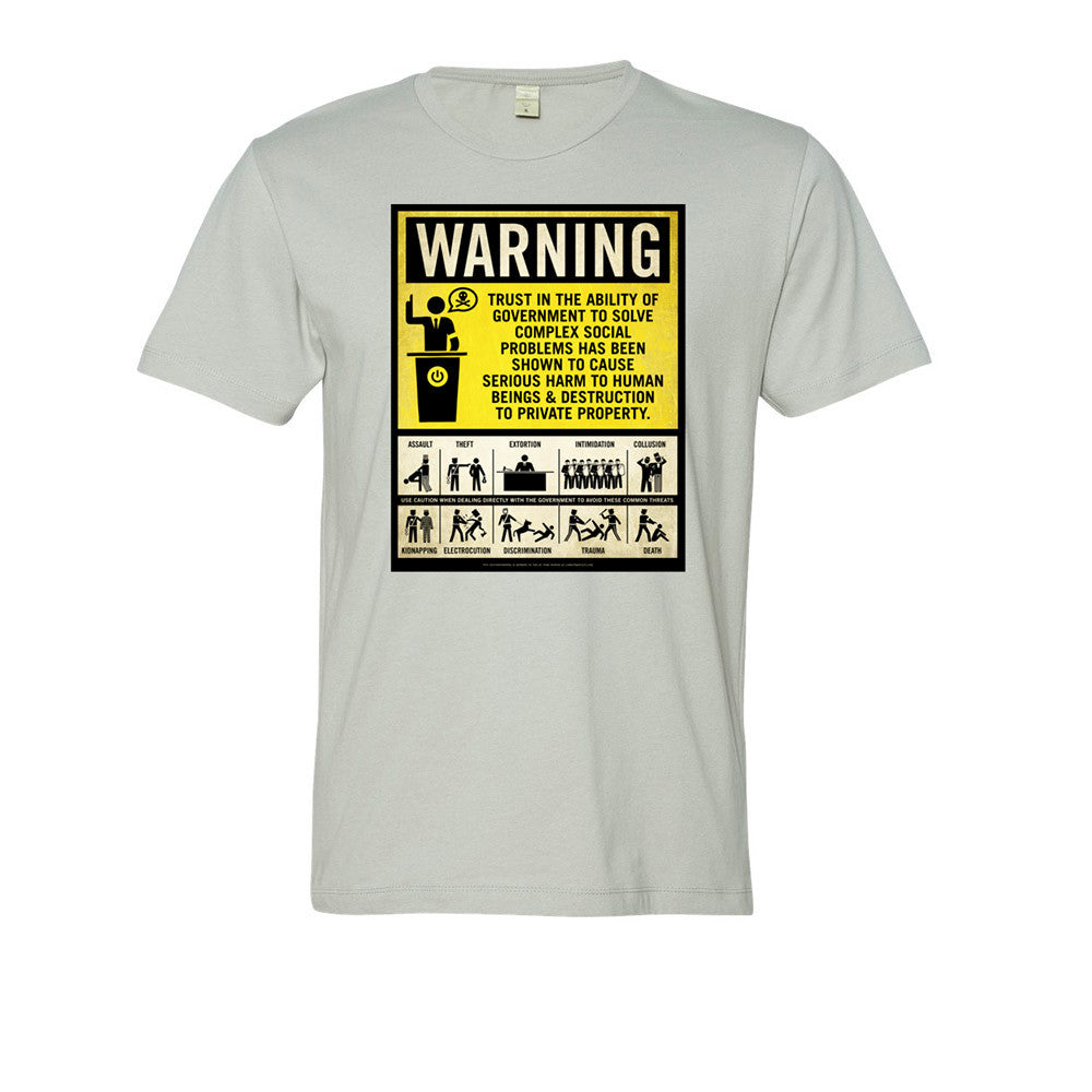 Government Warning Label Men's Graphic Tee