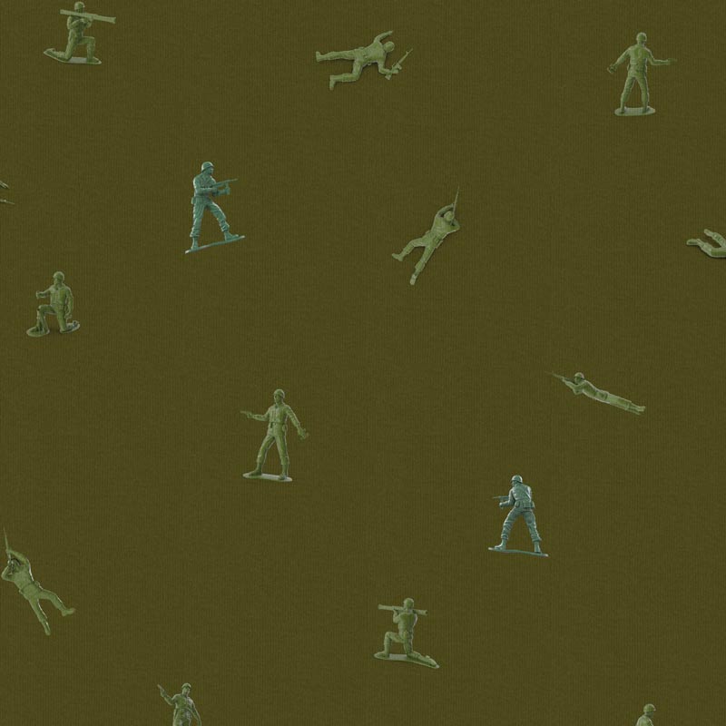 Little Green Army Men Pattern Men&#39;s Swim Trunks