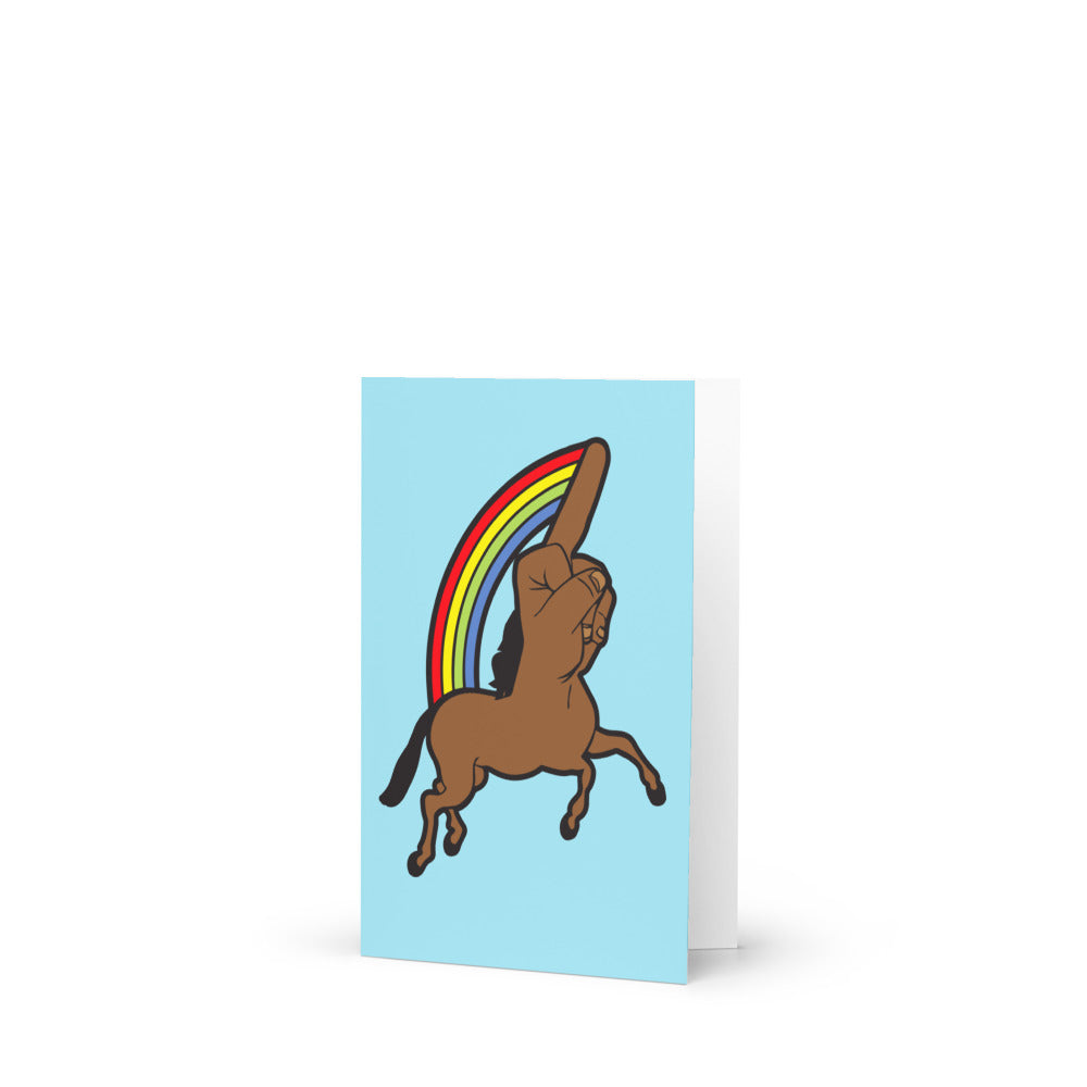Fuckyounicorn Greeting card