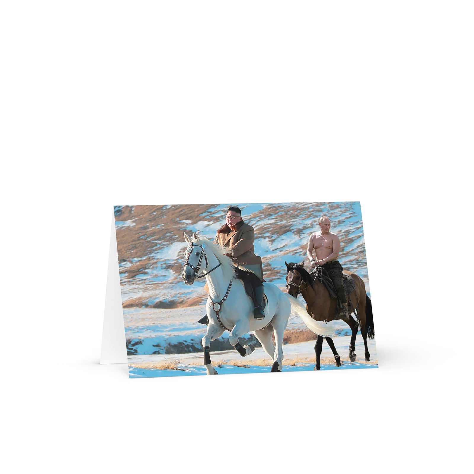 Brokeback Supreme Leaders Greeting card