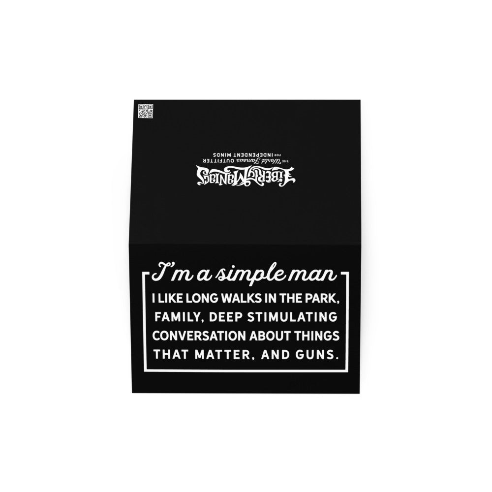 Simple Man Birthday Card