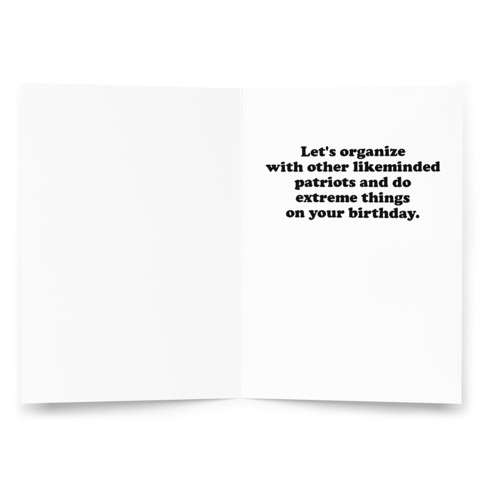 Dude&#39;s A Total Fed Birthday Card Greeting card