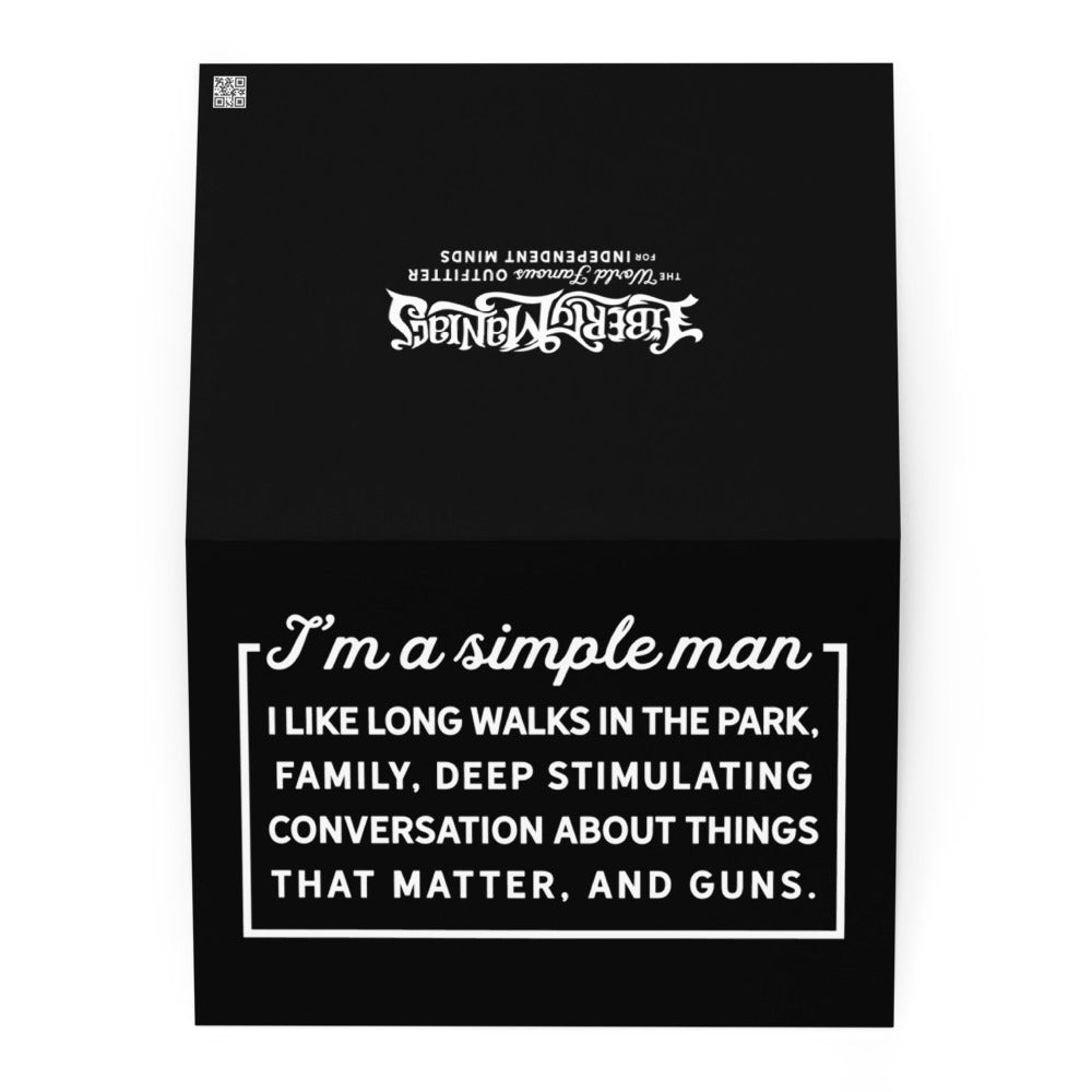Simple Man Birthday Card