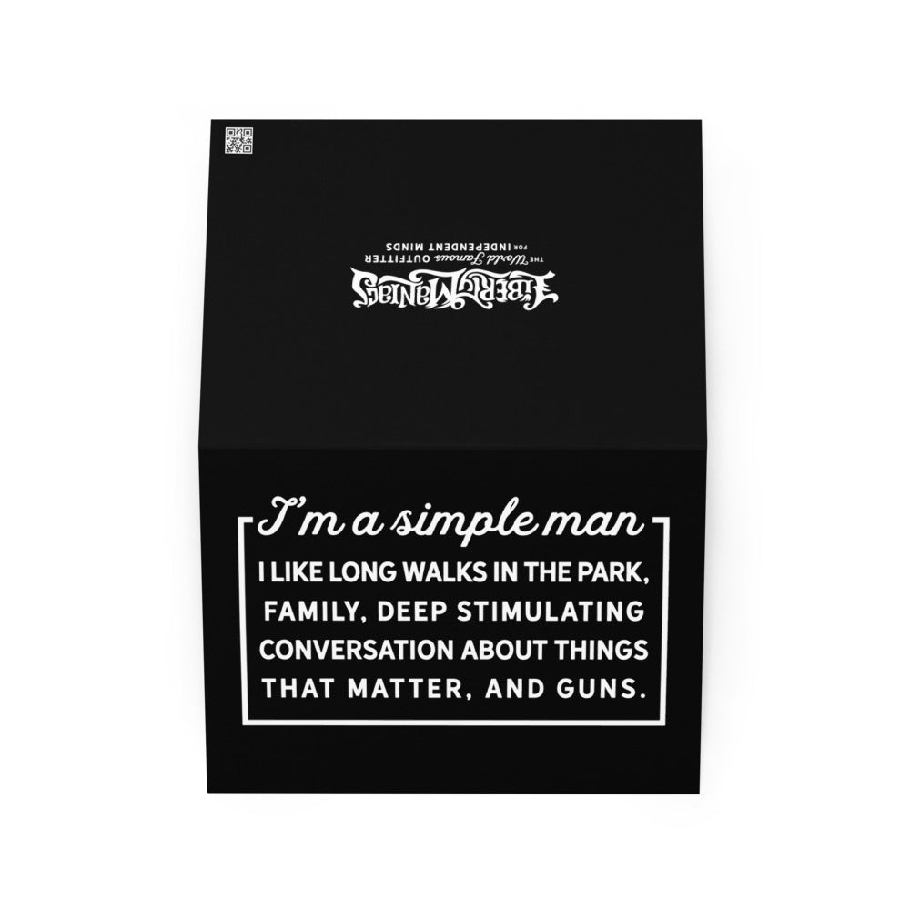 Simple Man Birthday Card