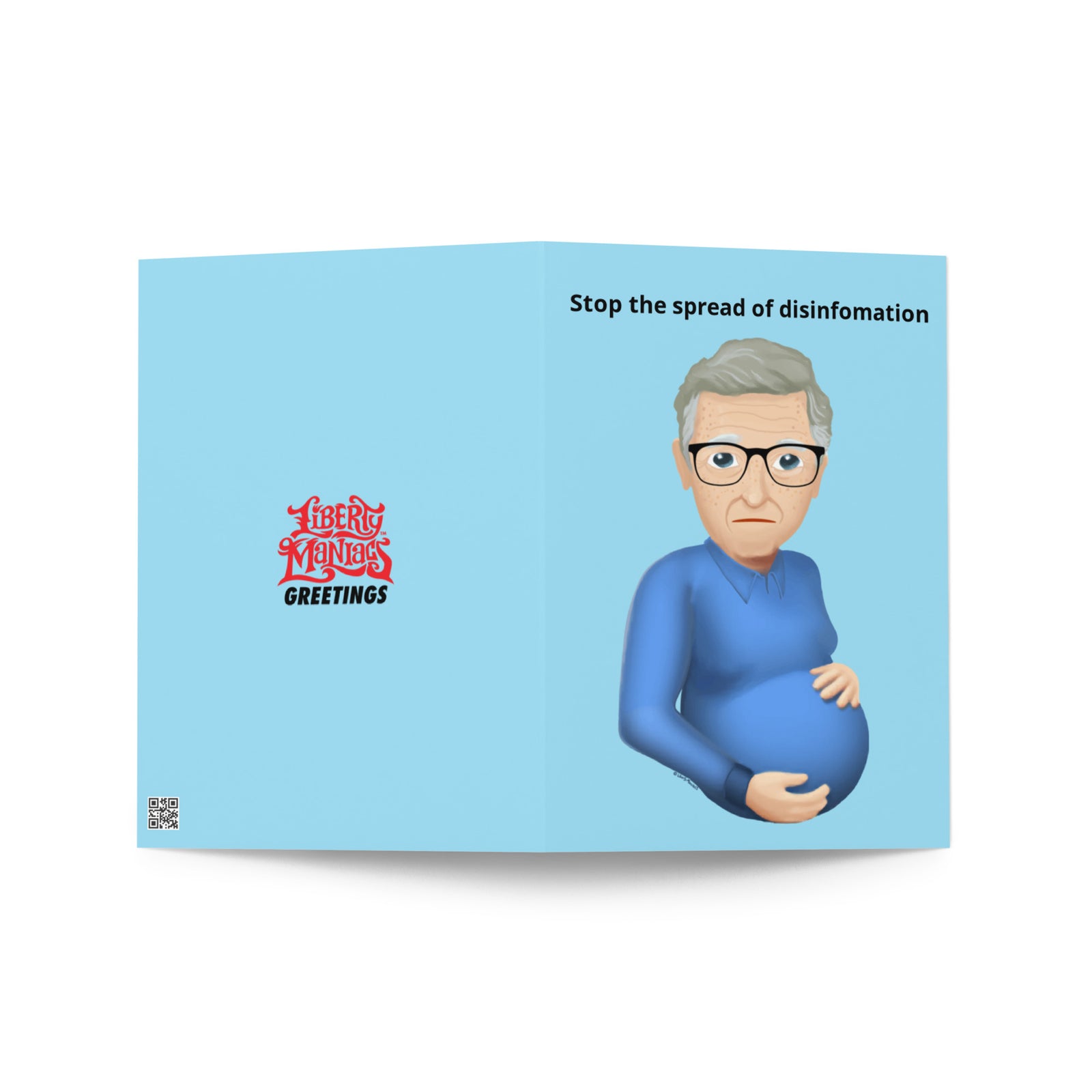 Stop The Spread of Misinformation Billy the Boner Killer Birthday Greeting Card