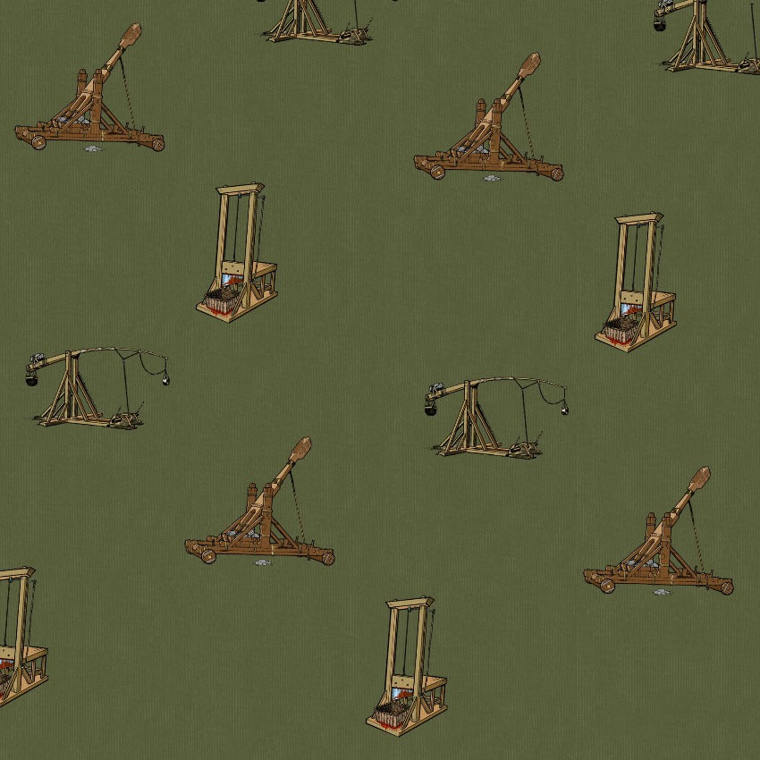 Catapults Trebuchets and Guillotines Brushed Fleece Crewneck Sweatshirt