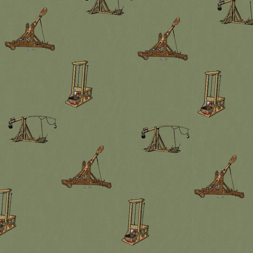 Catapults Trebuchets and Guillotines Brushed Fleece Hoodie