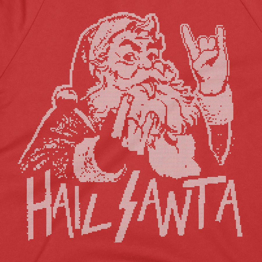 Hail Santa Faux Ugly Sweater Sweatshirt