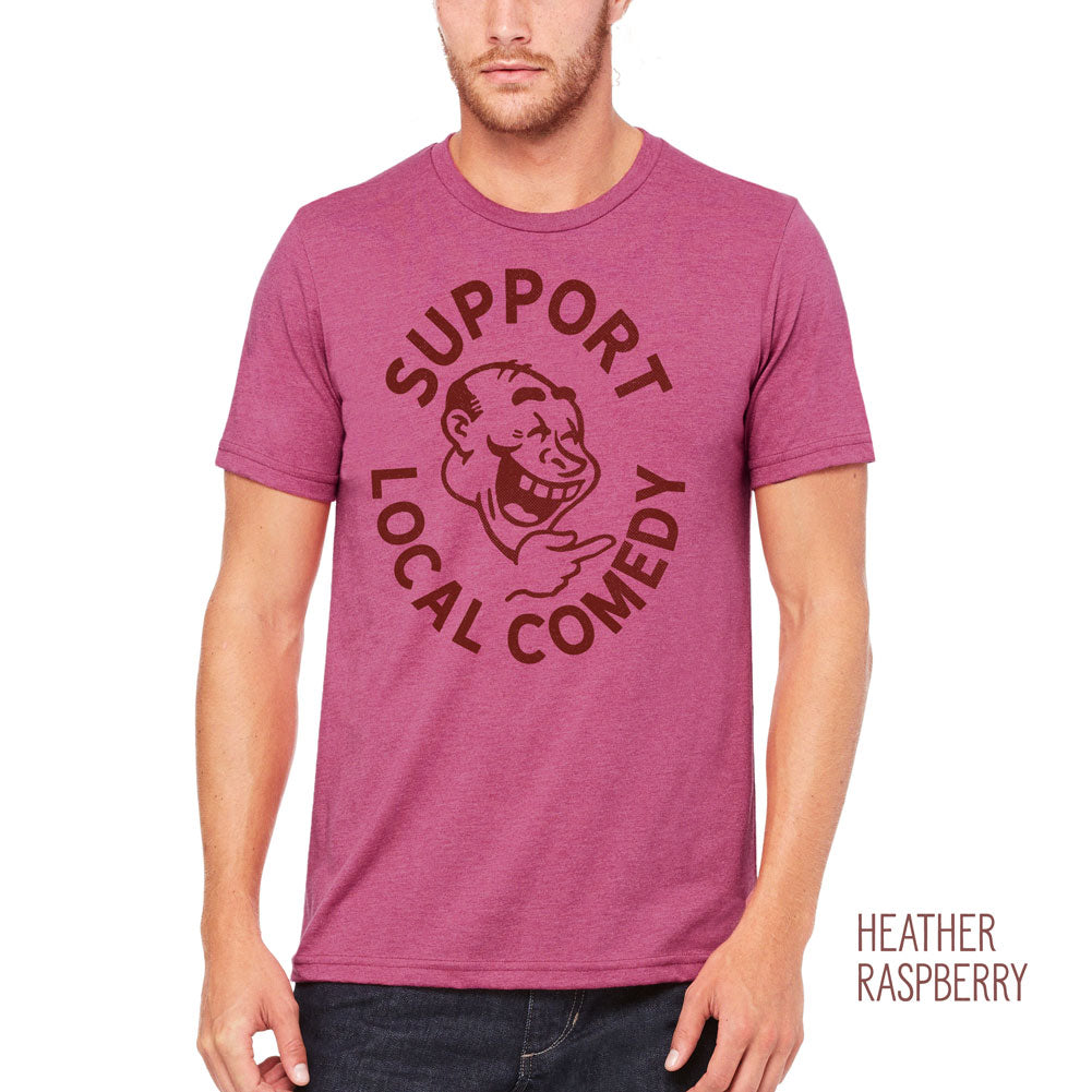 Support Local Comedy Athletic Blend Graphic T-Shirt