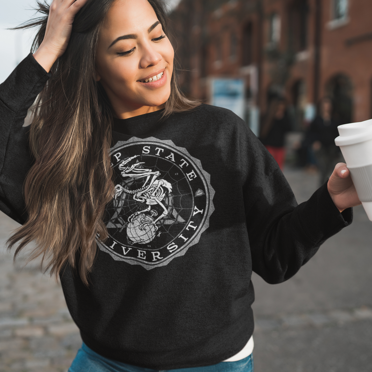 Deep State University Crewneck Sweatshirt by Liberty Maniacs