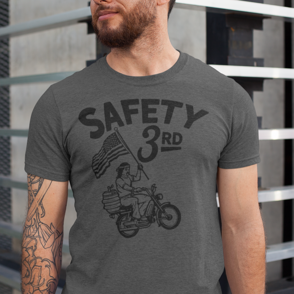 Safety 3rd Graphic Heather Tee