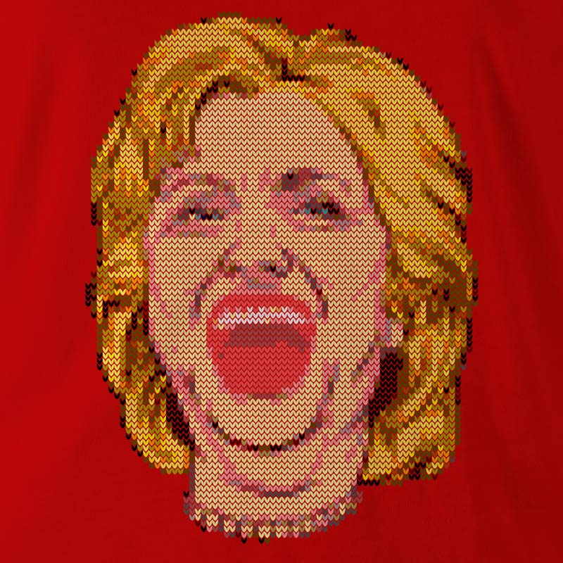 Hillary Clinton Faux Cackle Ugly Christmas Sweater Shirt