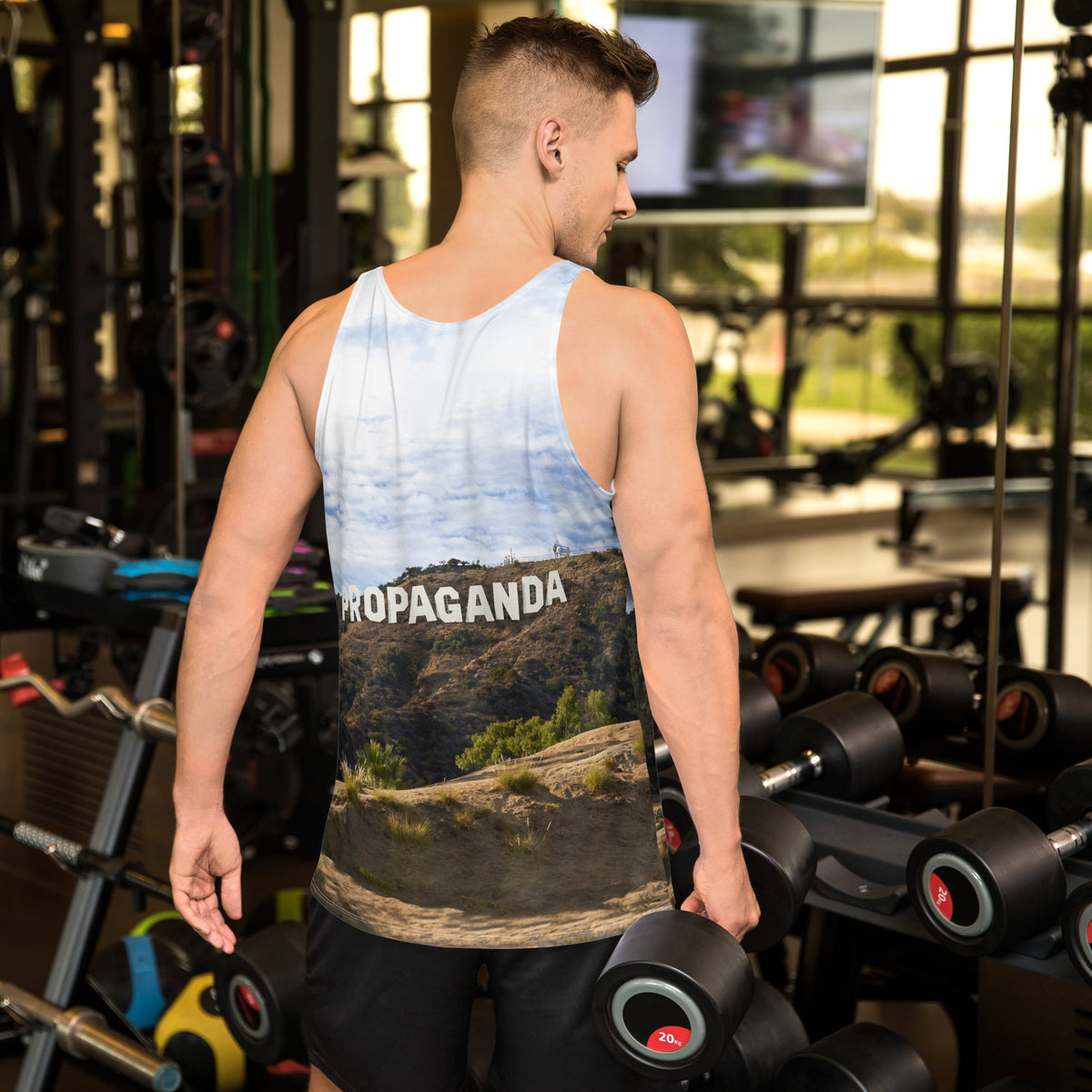 Hollywood Propaganda All Over Graphic Unisex Tank Top