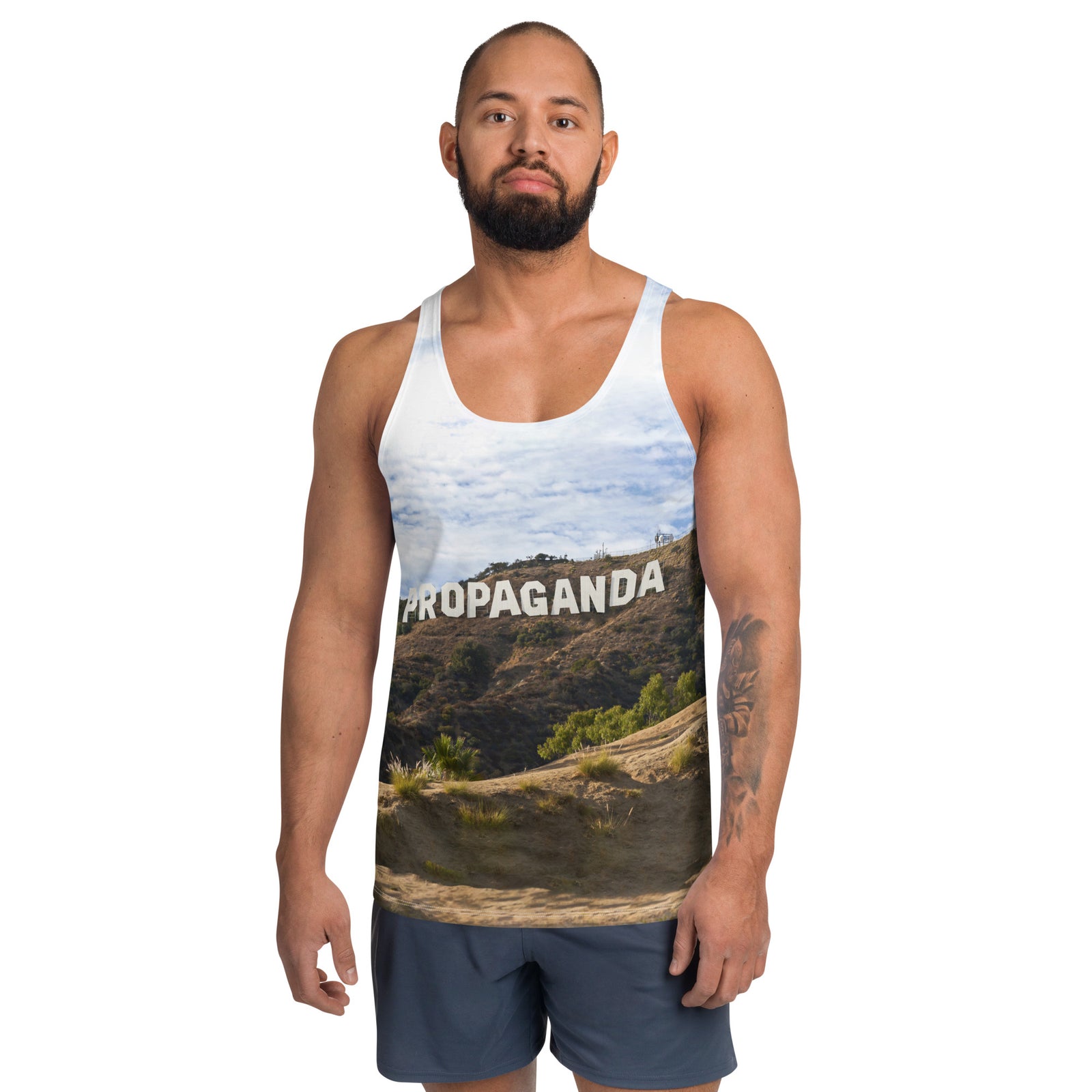 Hollywood Propaganda All Over Graphic Unisex Tank Top