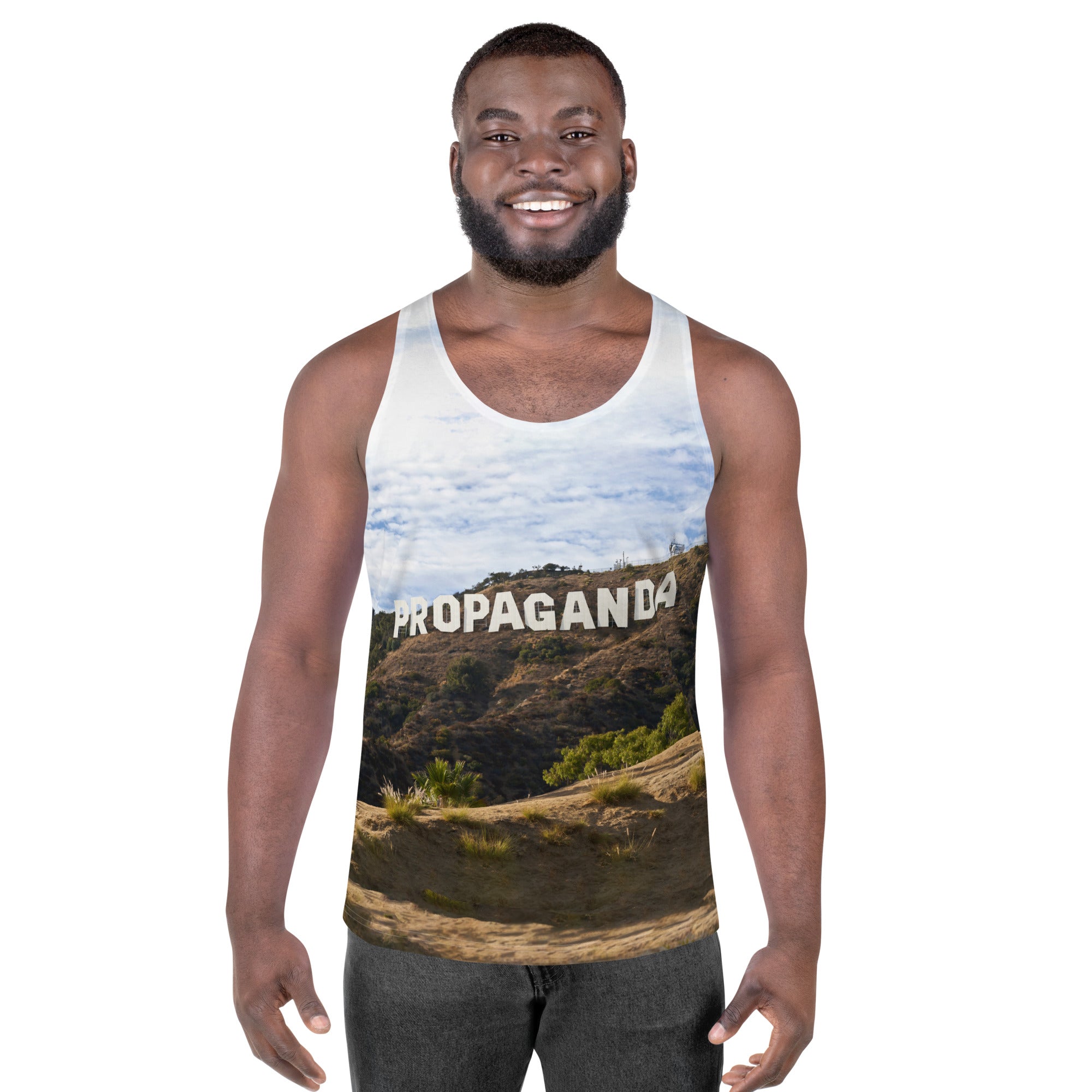 Hollywood Propaganda All Over Graphic Unisex Tank Top