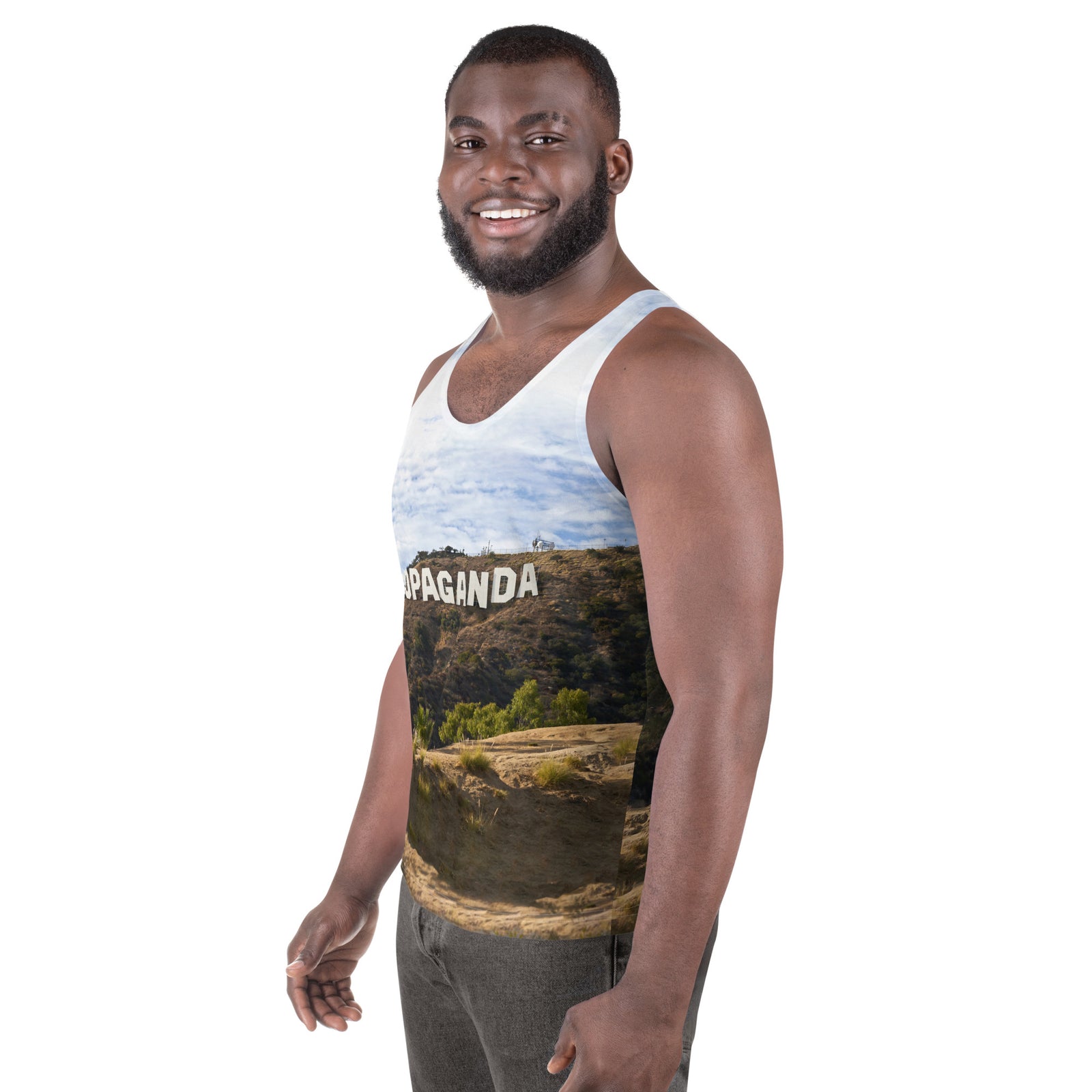 Hollywood Propaganda All Over Graphic Unisex Tank Top