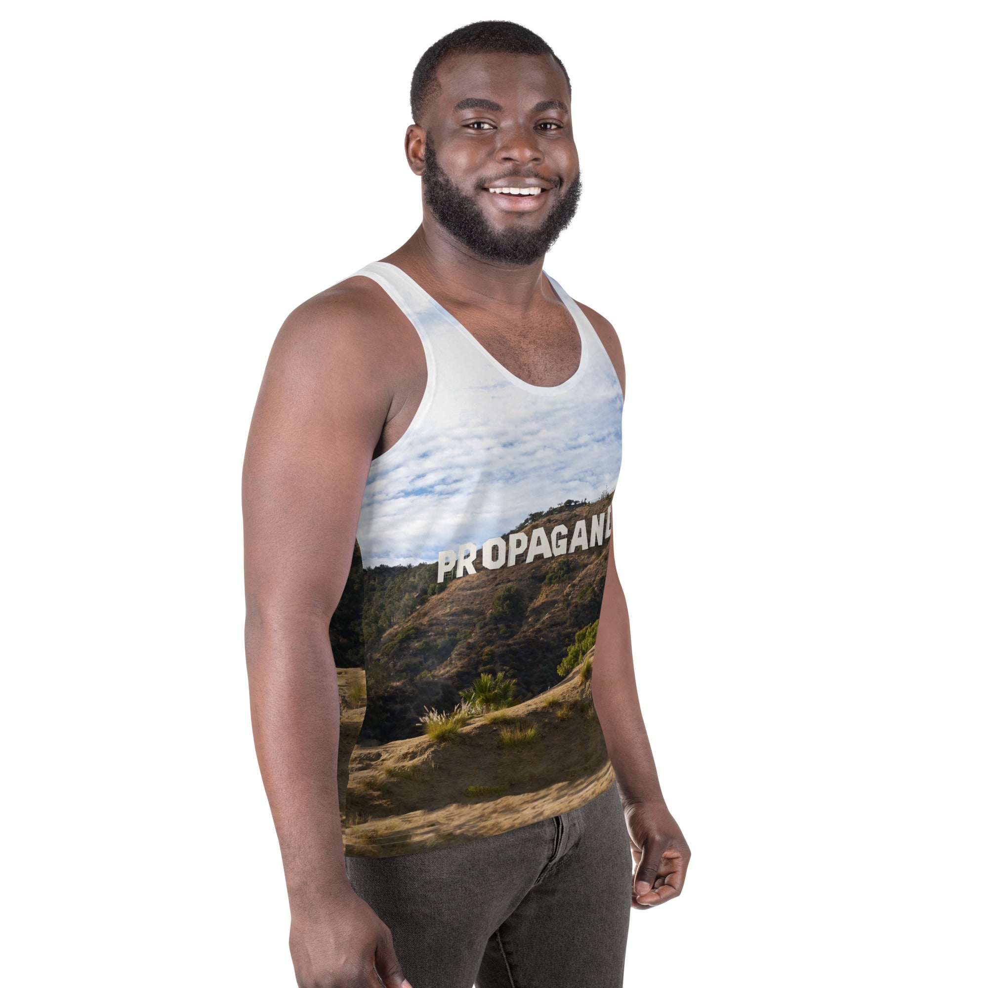 Hollywood Propaganda All Over Graphic Unisex Tank Top