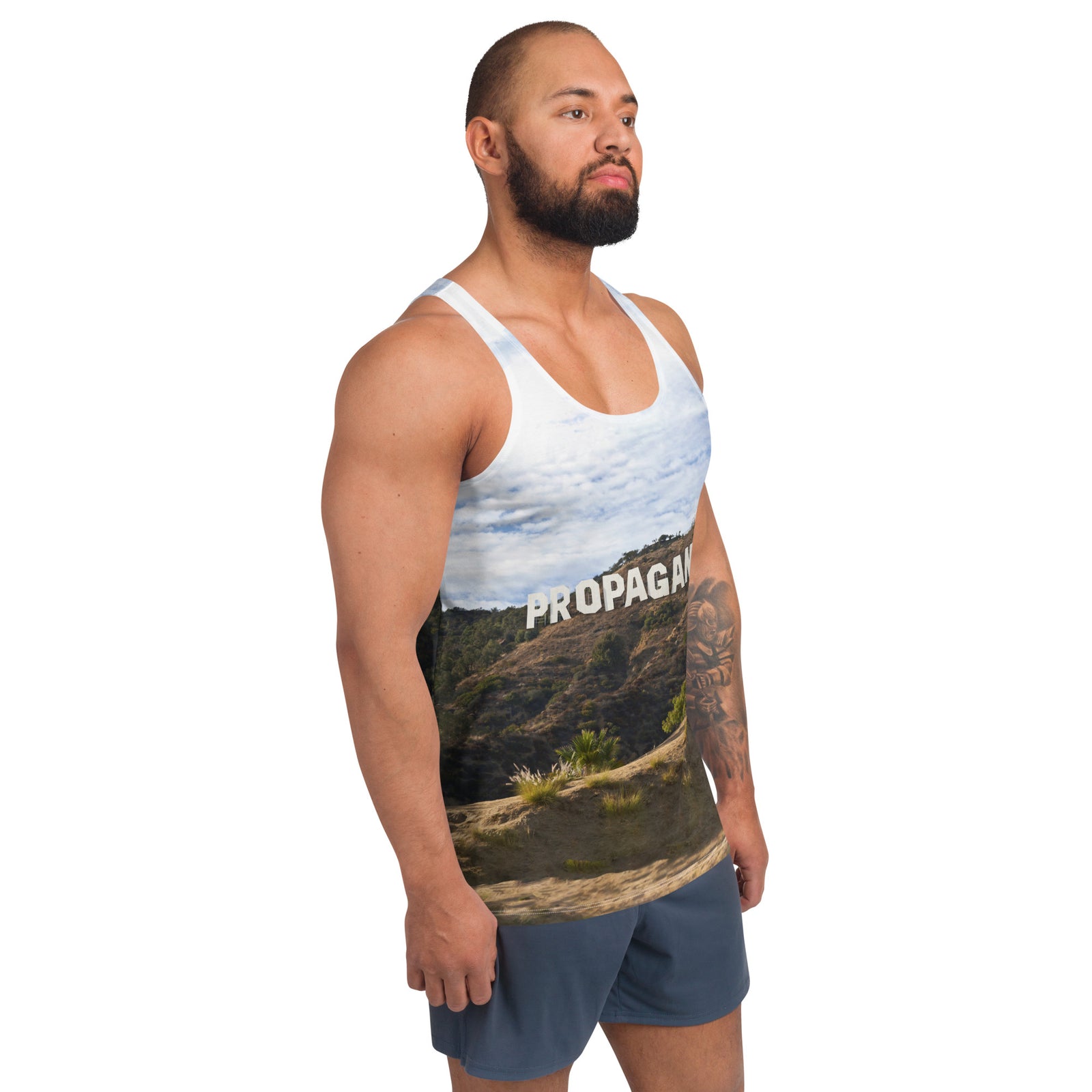 Hollywood Propaganda All Over Graphic Unisex Tank Top