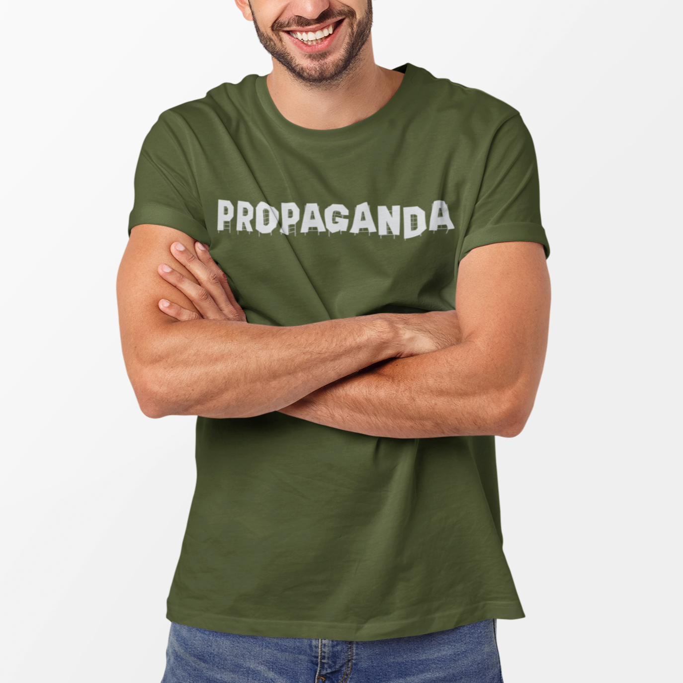 Propaganda Hollywood Sign Unisex  T-Shirt