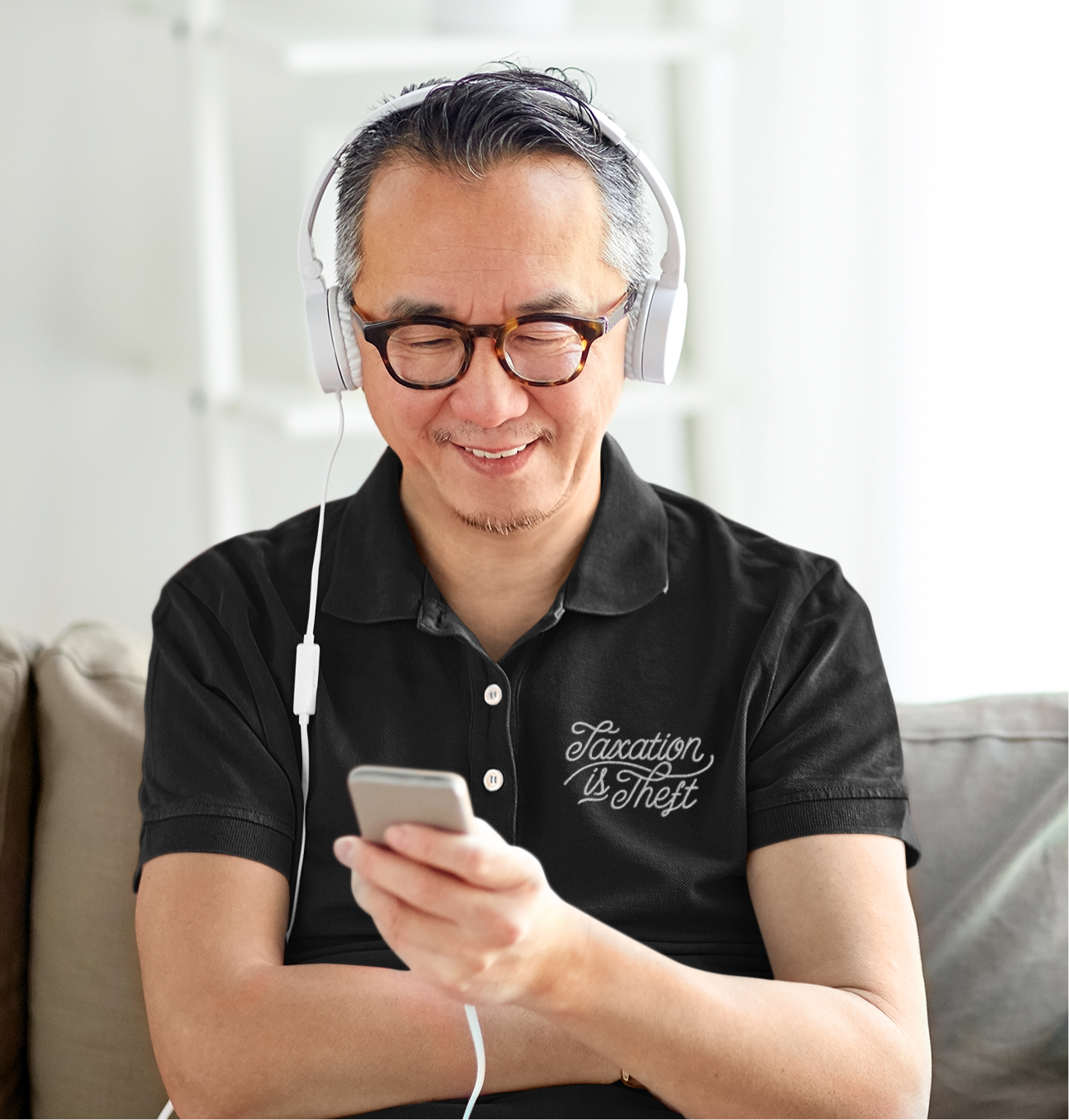 Taxation Is Theft Men's Polo