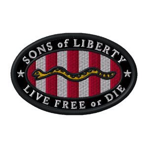 Sons of Liberty Oval Embroidered Morale Patch