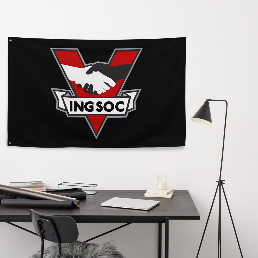 Ingsoc Sticker INGSOC 1984 Insignia Wall Flag - Liberty Maniacs