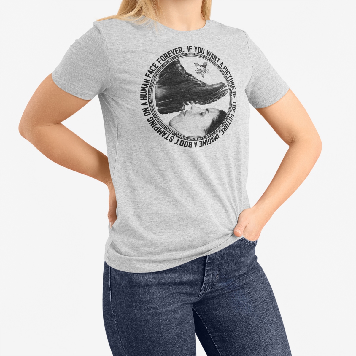 1984 Boot Stamping on a Face Forever Unisex t-shirt