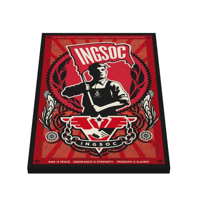 Minitrue 1984 INSOC Propaganda Art Canvas