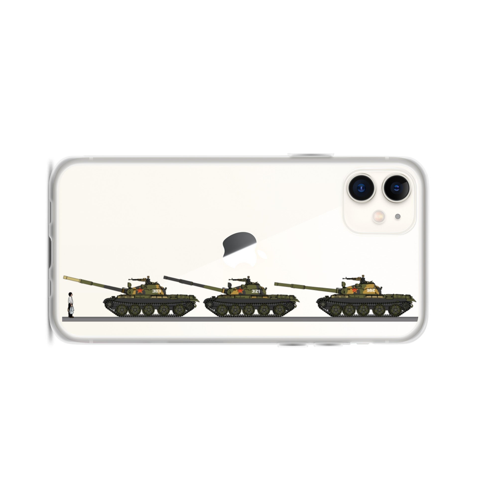 Tiananmen Tank Man Mug Black 33rd Anniversary iPhone Case