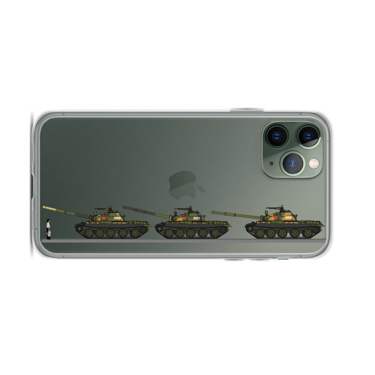 Tiananmen Tank Man Mug Black 33rd Anniversary iPhone Case