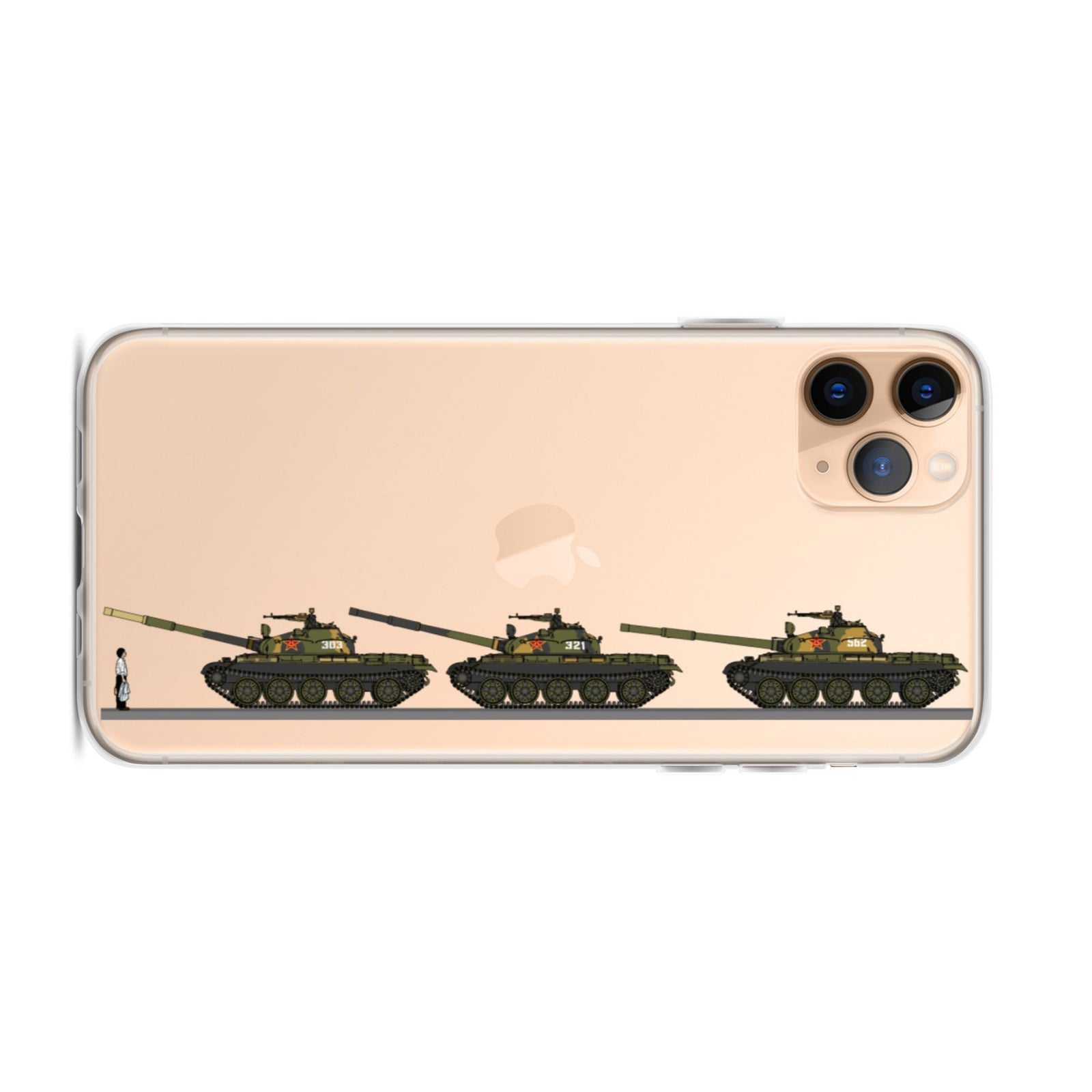 Tiananmen Tank Man Mug Black 33rd Anniversary iPhone Case