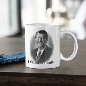 Ronald Reagan I Smell Commies Coffee Mug