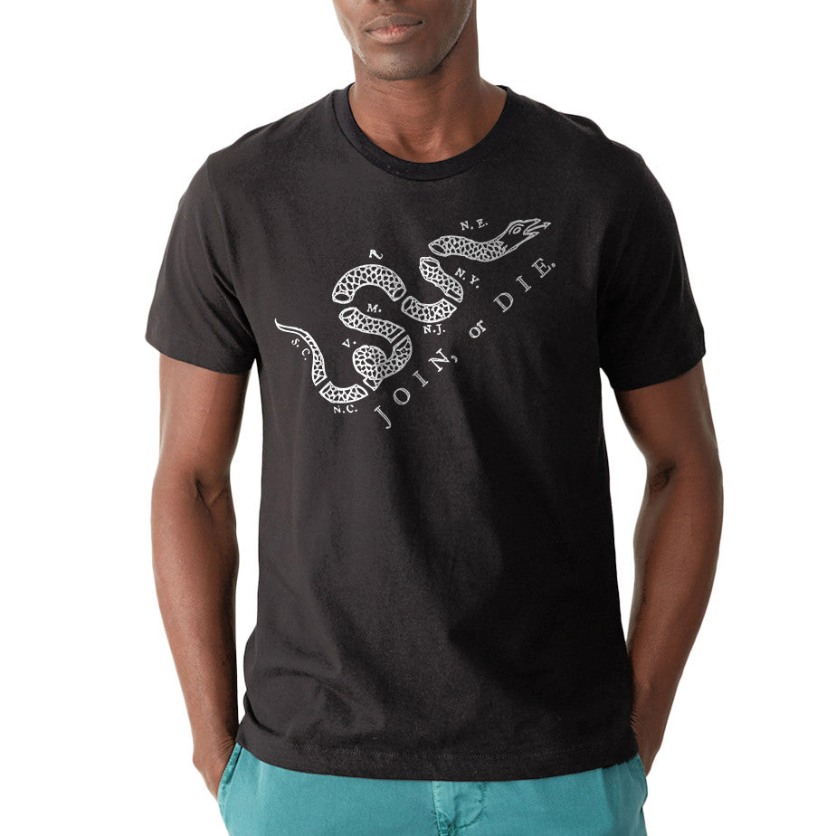 Join or Die Men's Vintage Graphic T-shirt
