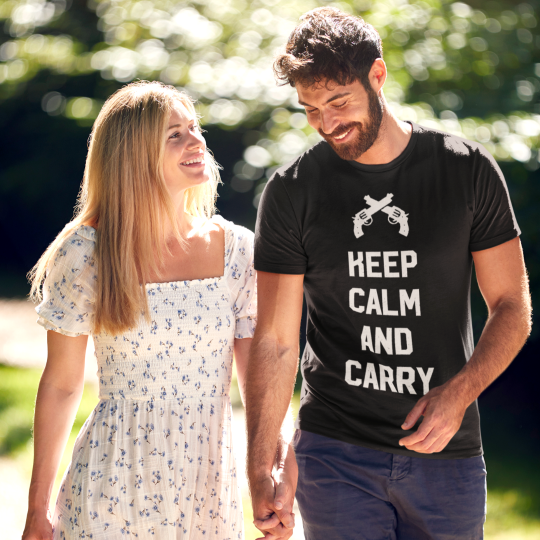 Keep Calm and Carry Short-Sleeve Unisex T-Shirt