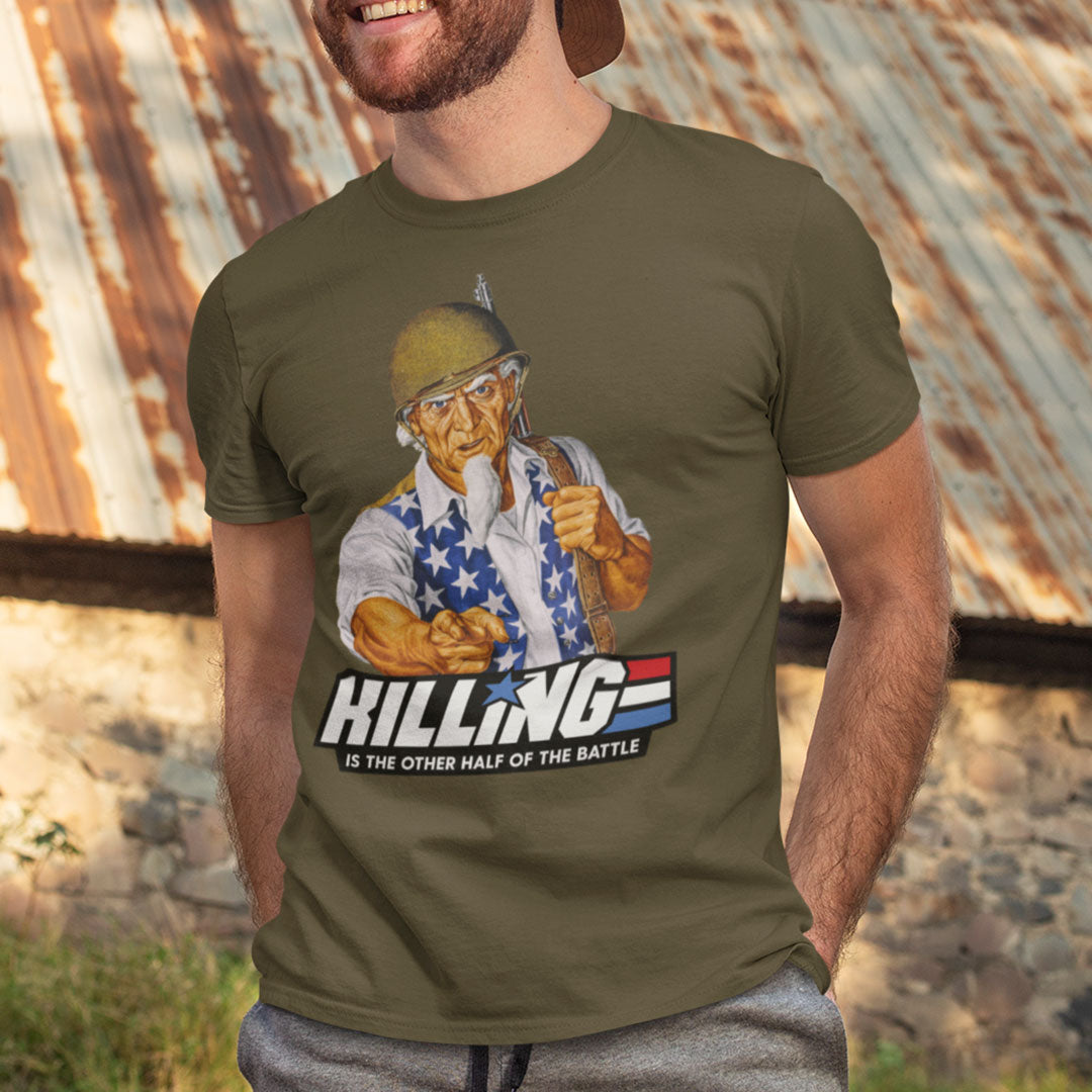 Killing is the Other Half of the Battle Uncle Sam Short-Sleeve Unisex T-Shirt