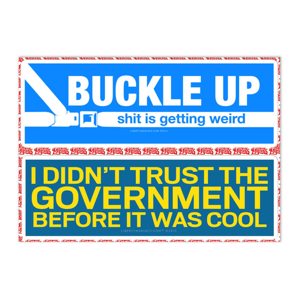 Buckle Up Sticker Pack - Liberty Maniacs