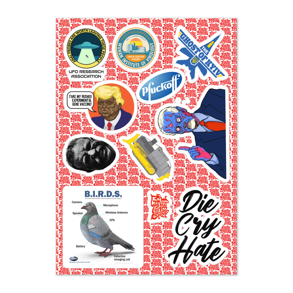 Maniacs Rando 1 Sticker Sheet