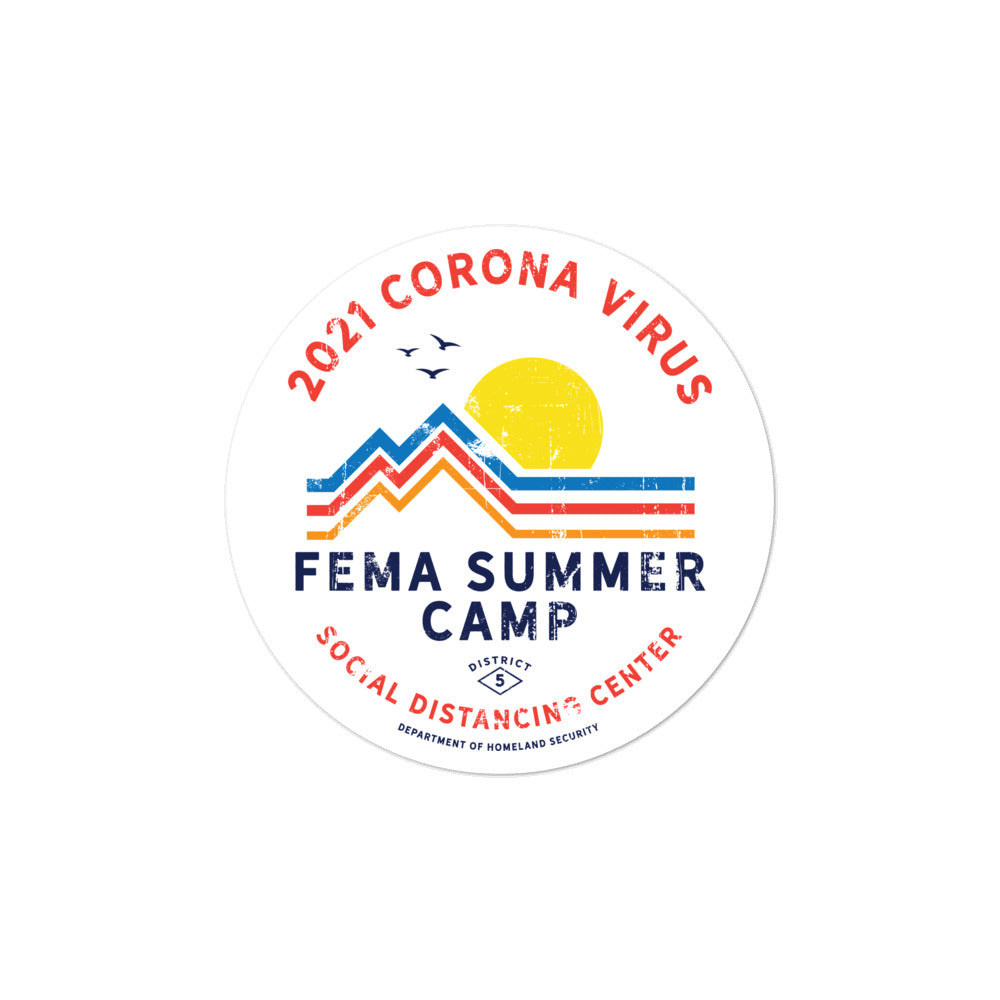 2021 Corona Virus FEMA Summer Camp TSticker