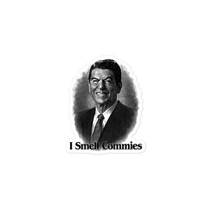 Reagan I Smell Commies Sticker