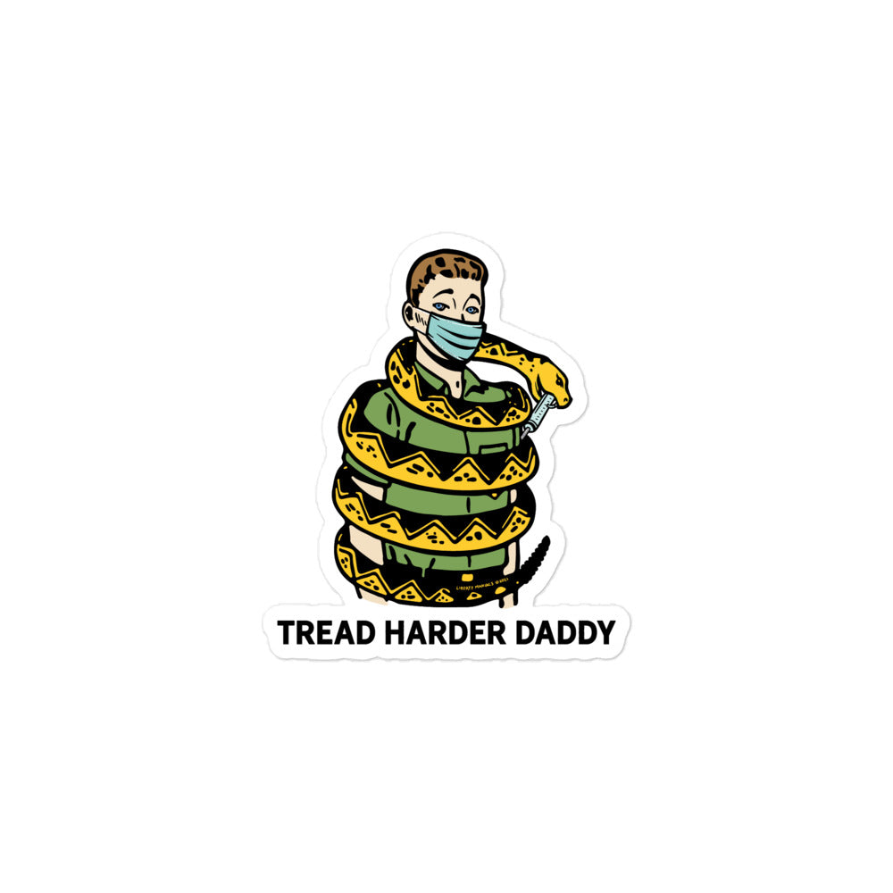 Tread Harder Daddy Sticker