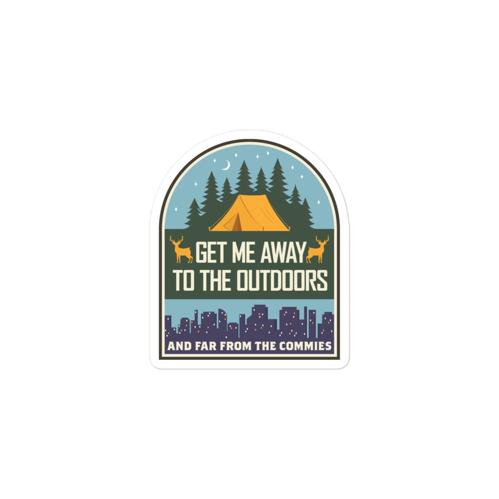 Get Me Away From Commies Sticker