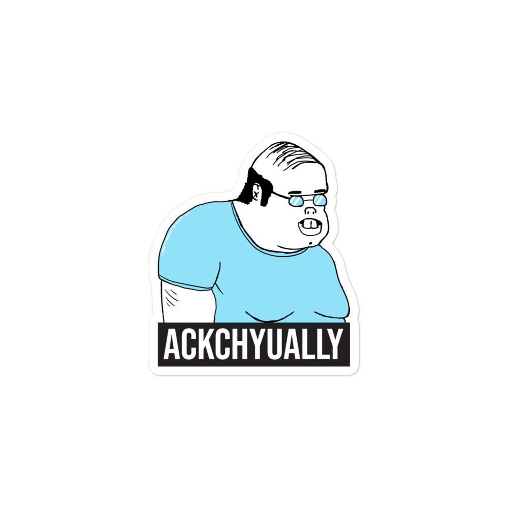 Ackchyually Meme Guy Sticker
