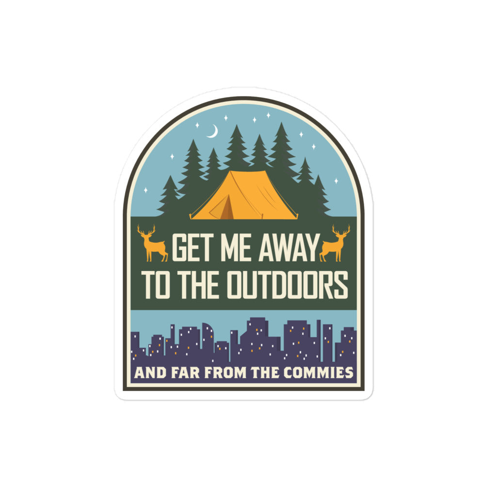 Get Me Away From Commies Sticker