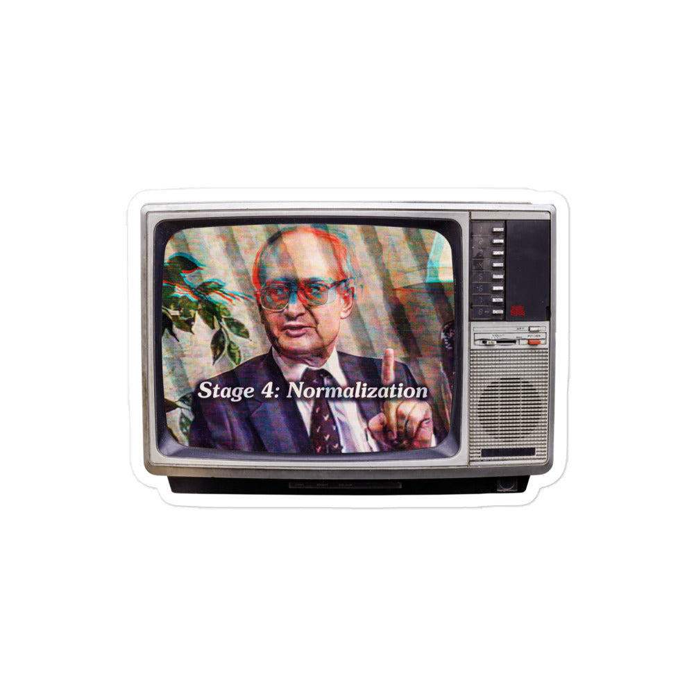 Yuri Bezmenov The Fourth Stages of Ideological Subversion Sticker