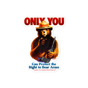 Only You Can Protect the Right to Bear Arms Sticker
