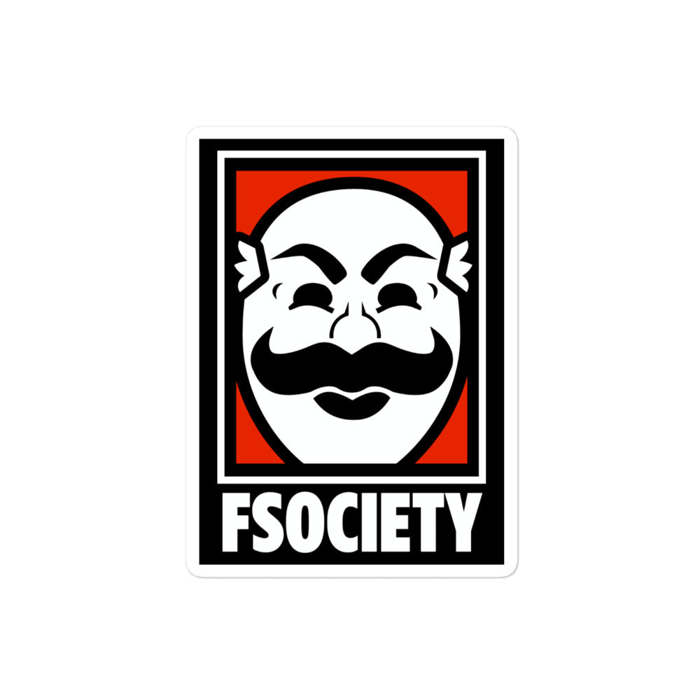 F Society Mr Robot Sticker
