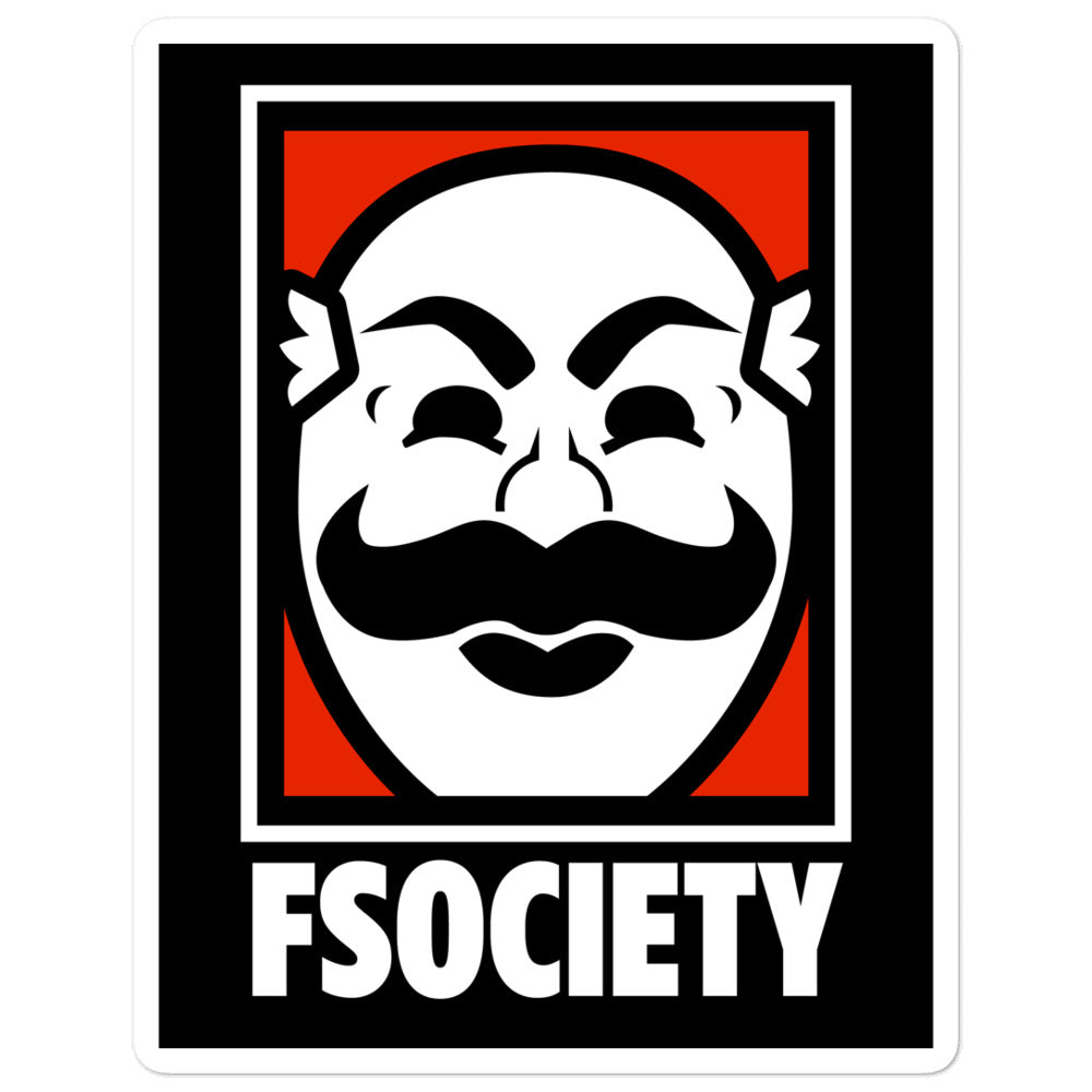 F Society Mr Robot Sticker
